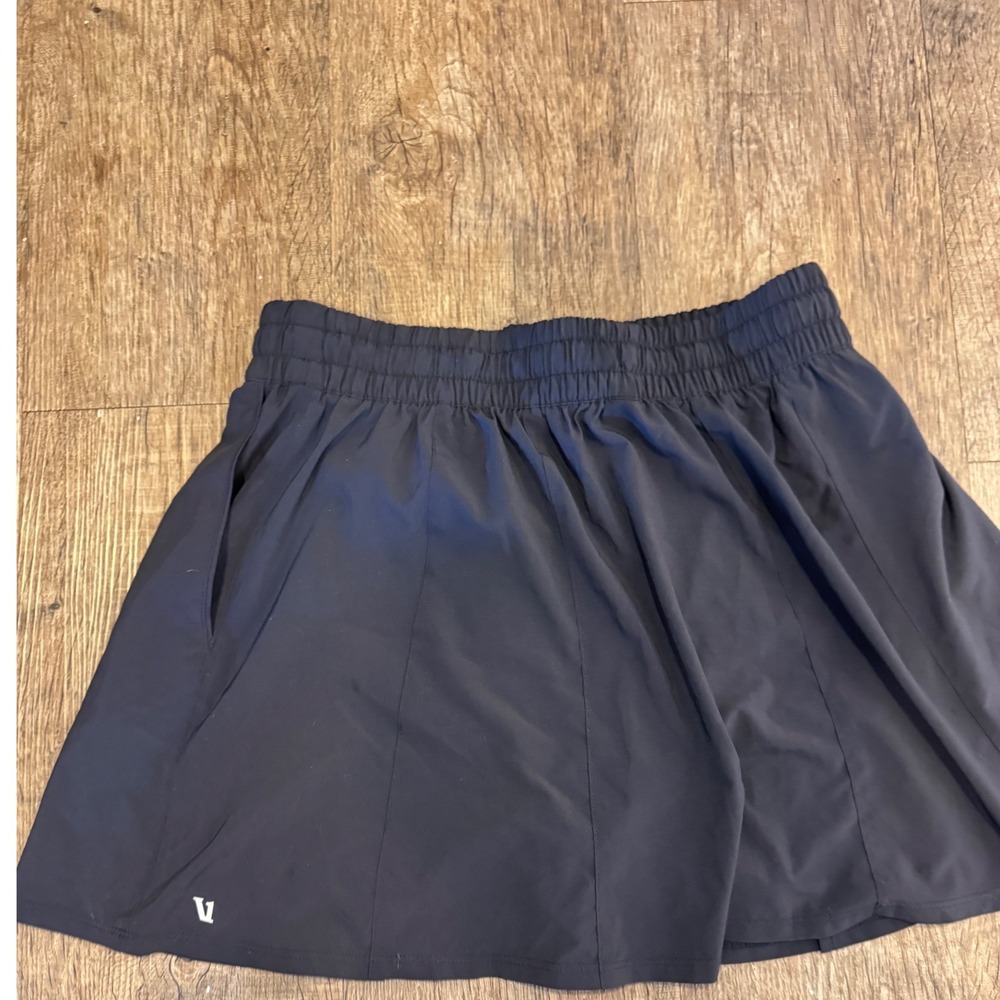Vuori Clementine Skort Black Athletic Tennis Running Skirt Womens Size Medium